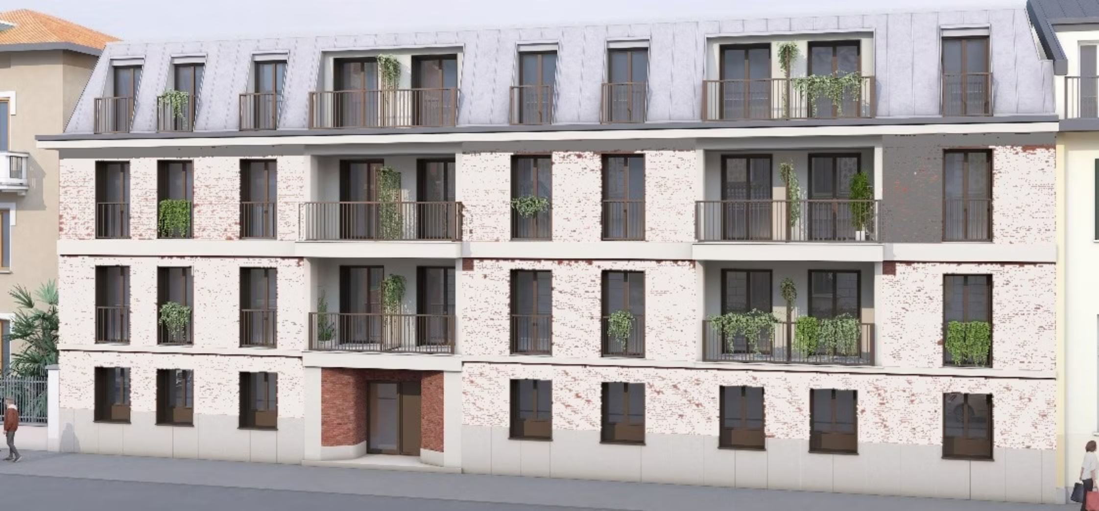 Render del progetto Via Ugolini 12